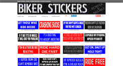 Desktop Screenshot of biker-stickers.com