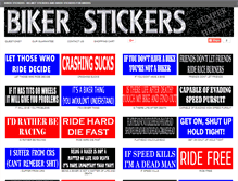 Tablet Screenshot of biker-stickers.com